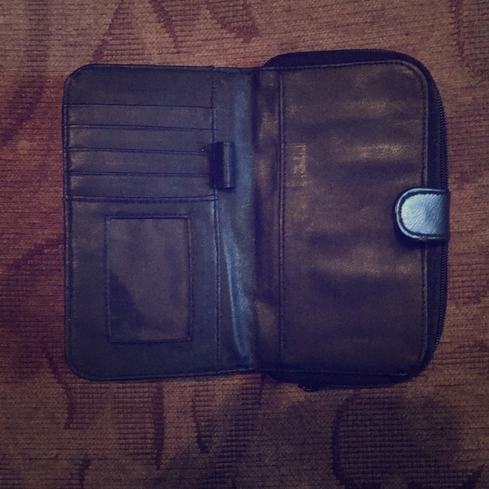 Black Leather Dual Wallet